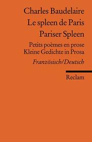 Le spleen de Paris/Pariser Spleen - Cover