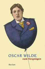 Oscar Wilde zum Vergnügen - Cover