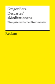 Descartes' 'Meditationen über die Grundlagen der Philosophie' - Cover