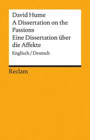 A Dissertation on the Passions / Eine Dissertation über die Affekte. - Cover