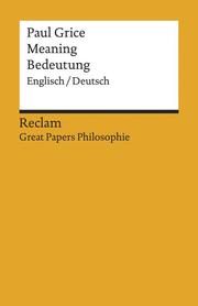 Meaning/Bedeutung