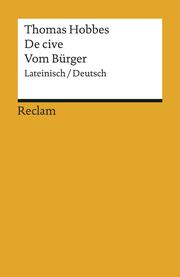 De cive / Vom Bürger - Cover