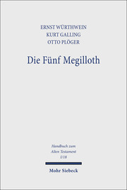 Die Fünf Megilloth - Cover