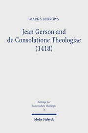 Jean Gerson and de Consolatione Theologiae (1418)