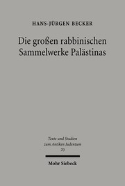 Die großen rabbinischen Sammelwerke Palästinas - Cover
