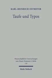 Taufe und Typos - Cover