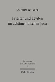 Priester und Leviten im achämenidischen Juda - Cover