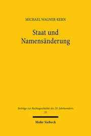 Staat und Namensänderung - Cover