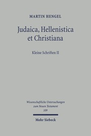 Judaica, Hellenistica et Christiana - Cover