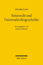 Naturrecht und Universalrechtsgeschichte - Cover