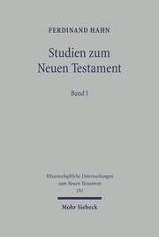 Studien zum Neuen Testament - Cover