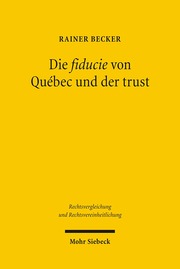 Die fiducie von Québec und der trust - Cover