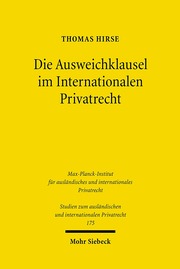 Die Ausweichklausel im Internationalen Privatrecht