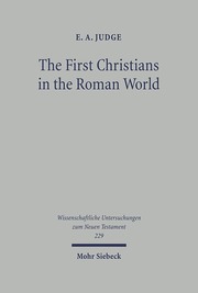 The First Christians in the Roman World