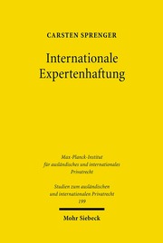 Internationale Expertenhaftung - Cover