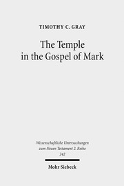 The Temple in the Gospel of Mark - Cover