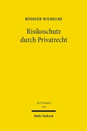 Risikoschutz durch Privatrecht - Cover