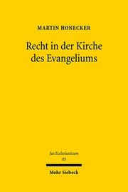 Recht in der Kirche des Evangeliums - Cover