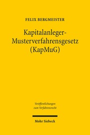 Kapitalanleger - Musterverfahrensgesetz (KapMuG)