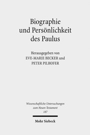 Biographie und Persönlichkeit des Paulus - Cover