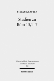 Studien zu Röm 13,1-7 - Cover