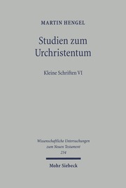 Studien zum Urchristentum - Cover
