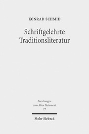 Schriftgelehrte Traditionsliteratur - Cover