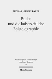 Paulus und die kaiserzeitliche Epistolographie - Cover