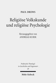 Religiöse Volkskunde und religiöse Psychologie - Cover