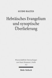 Hebräisches Evangelium und synoptische Überlieferung - Cover