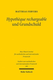 Hypothèque rechargeable und Grundschuld - Cover