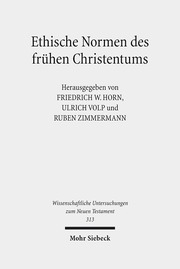 Ethische Normen des frühen Christentums - Cover