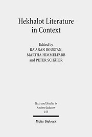 Hekhalot Literature in Context - Cover