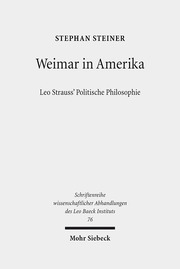 Weimar in Amerika - Cover