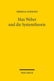 Max Weber und die Systemtheorie - Cover
