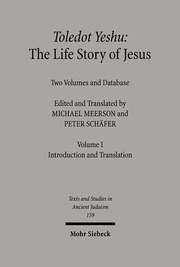 Toledot Yeshu: The Life Story of Jesus - Cover