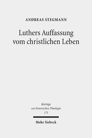 Luthers Auffassung vom christlichen Leben - Cover