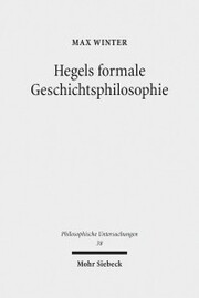 Hegels formale Geschichtsphilosophie - Cover