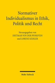 Normativer Individualismus in Ethik, Politik und Recht - Cover