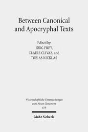 Between Canonical and Apocryphal Texts - Cover