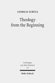 Theology from the Beginning - Cover