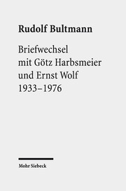 Briefwechsel mit Götz Harbsmeier und Ernst Wolf - Cover
