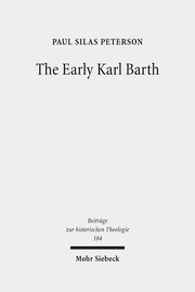 The Early Karl Barth - Cover