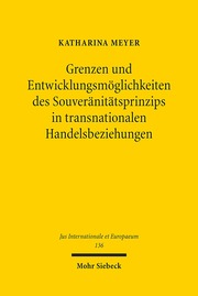 Grenzen und Entwicklungsmöglichkeiten des Souveränitätsprinzips in transnational - Cover