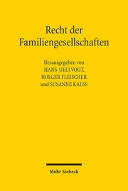 Recht der Familiengesellschaften - Cover