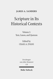 Scripture in Its Historical Contexts 1 - Cover