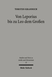 Von Leporius bis zu Leo dem Großen - Cover