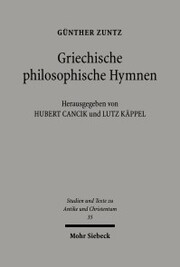 Griechische philosophische Hymnen - Cover