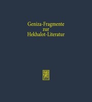 Geniza-Fragmente zur Hekhalot-Literatur - Cover