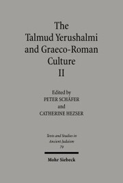 The Talmud Yerushalmi and Graeco-Roman Culture II - Cover